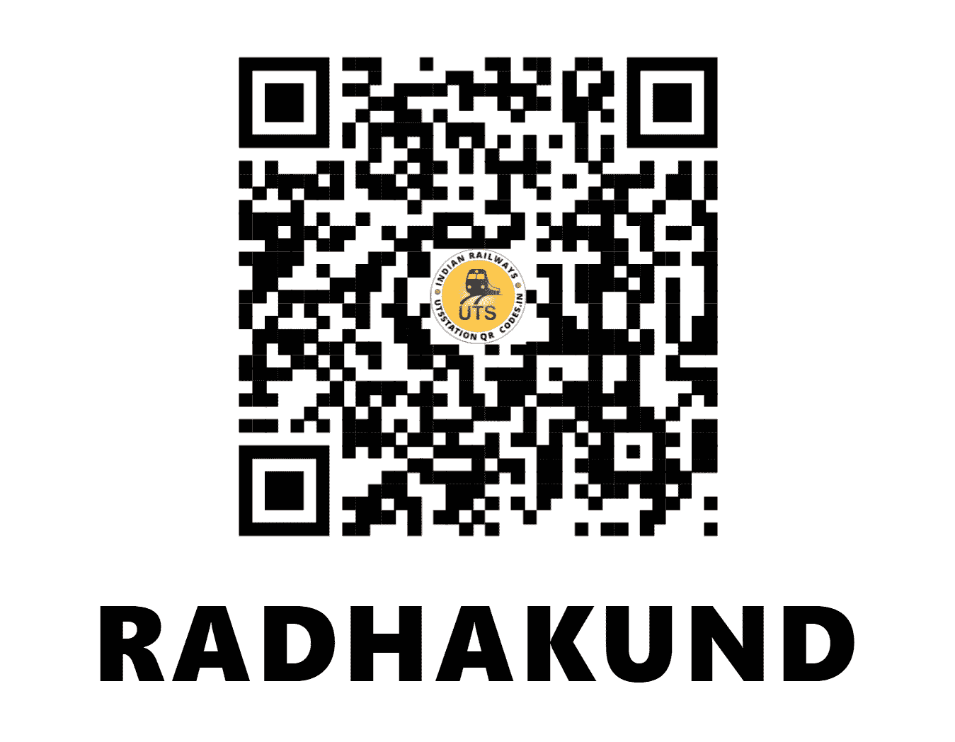 UTS QR Code for RADHAKUND - RAKD (NC - UTTAR PRADESH)
